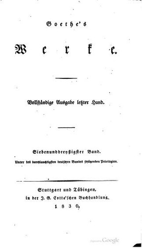 Goethes Werke