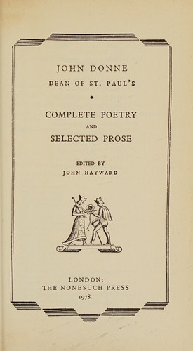 Complete Poetry and Selected Prose