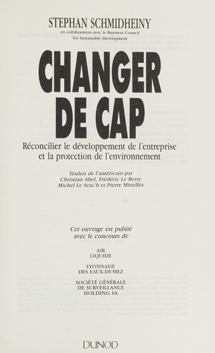 CHANGER LE CAP.