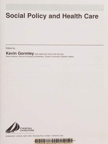 Social policy and health care