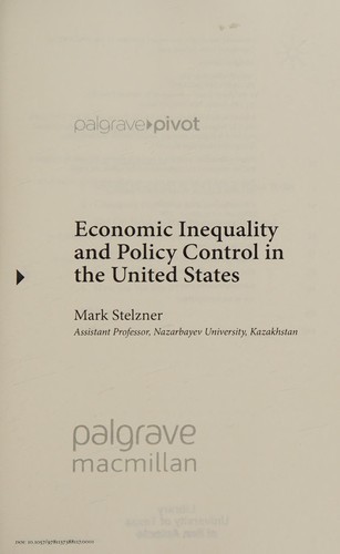 Economic inequality and policy control in the United States