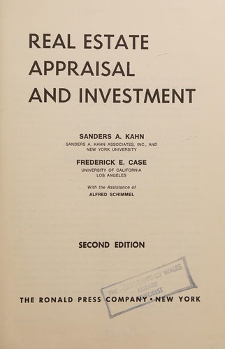 Real estate appraisal and investment