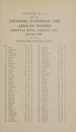 Japanese, European and African ivories; Chinese hardstones; Chinese & Islamic rugs & carpets