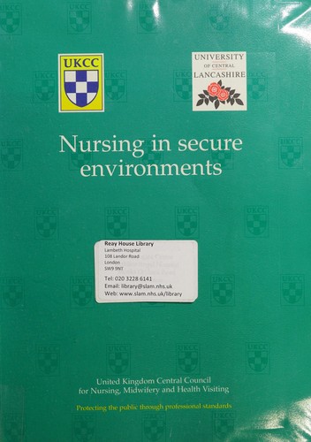 Nursing in secure environments
