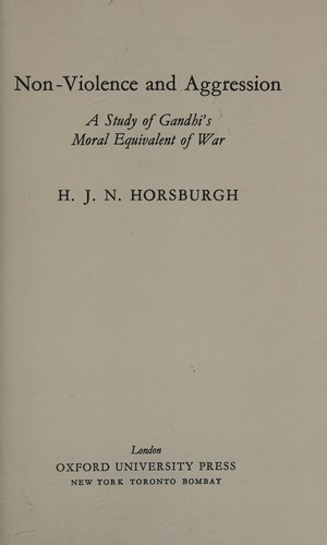 Non-violence and aggression