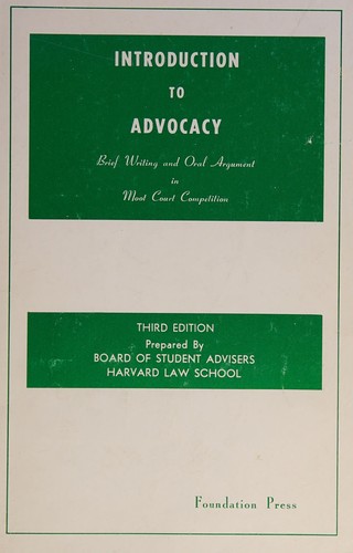Introduction to advocacy