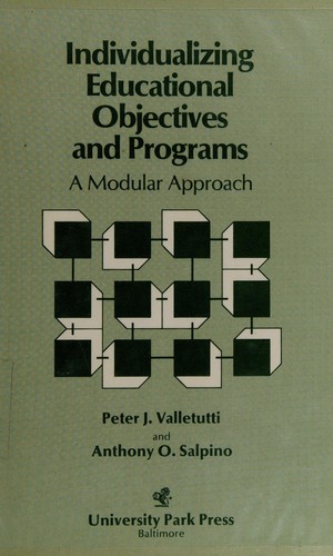 Individualizing educational objectives and programs