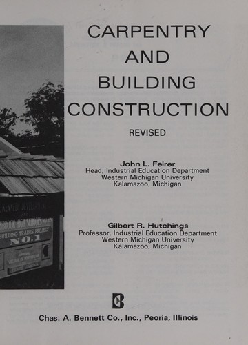 Carpentry and building construction