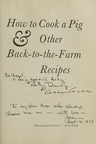How to cook a pig & other back-to-the-farm recipes