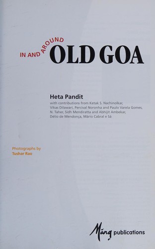 In and around old Goa