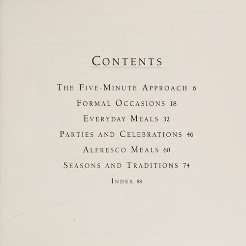 The five-minute centerpiece