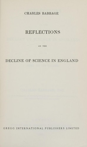 Reflections on the decline of science in England.