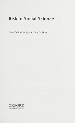 Risk in social science