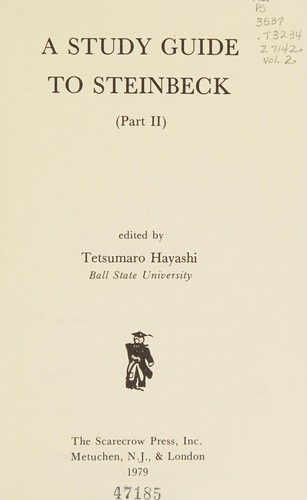 Study Guide to Steinbeck