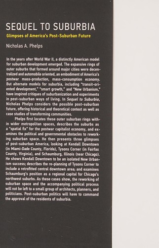 Sequel to Suburbia - Glimpses of America`s Post-Suburban Future