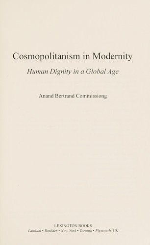 Cosmopolitanism in modernity