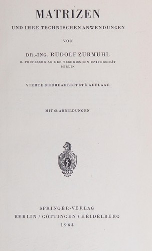 Matrizen und ihre technischen Anwendungen.