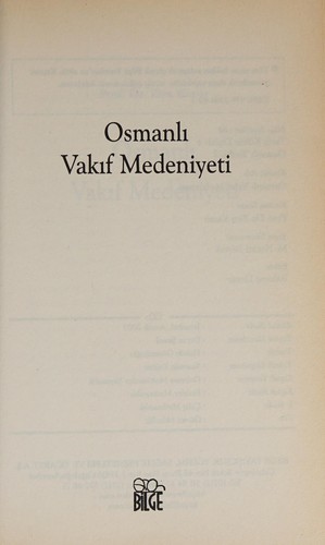 Osmanlı vakıf medeniyeti