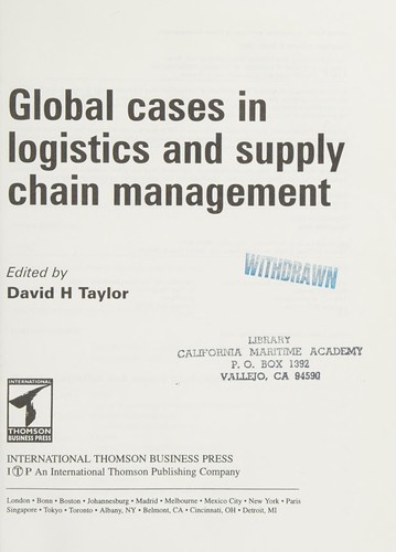 Global cases in logistics and supply chain management
