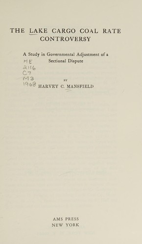 The lake cargo coal rate controversy