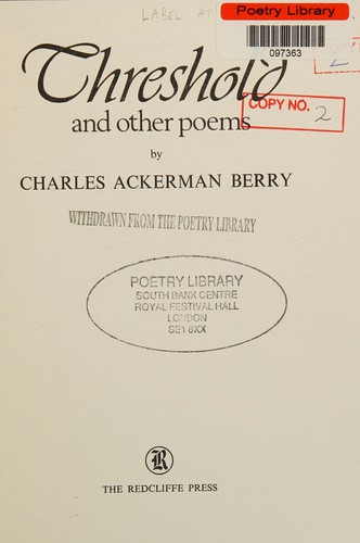 Threshold, and other poems