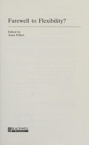 Farewell to flexibility?