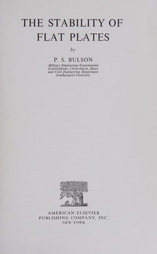 The stability of flat plates