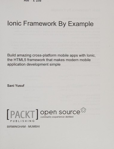 Ionic Framework by Example
