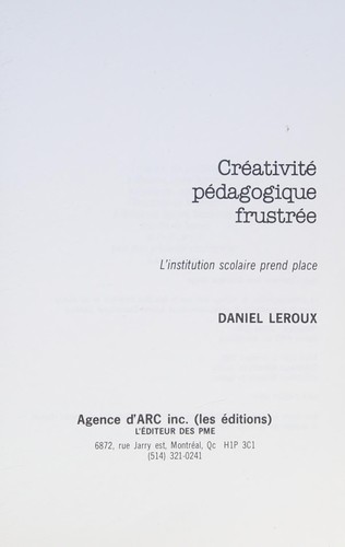 Créativité pédagogique frustrée