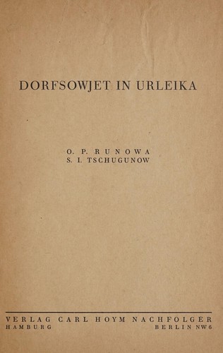 Dorfsowjet in Urleika