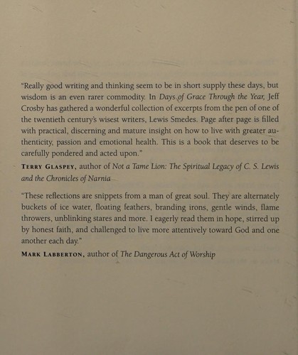 Days of grace through the year