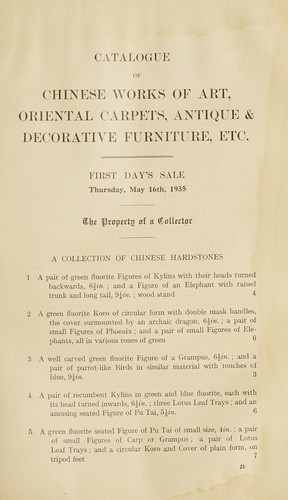 Chinese hardstones, porcelain and works of art, Oriental rugs and carpets, antique & decorative furniture