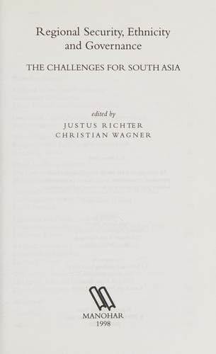 Regional security, ethnicity and governance