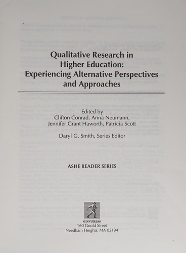 Qualitative research in higher education