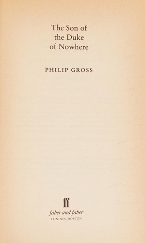 The son of the Duke of Nowhere