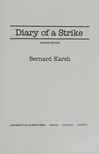 DIARY OF A STRIKE 2ND ED