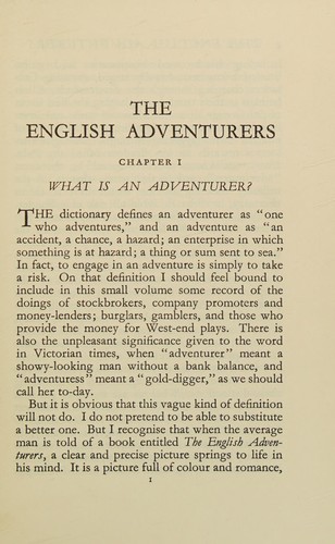 The English adventurers.