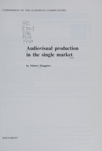 Audiovisual production in the single market