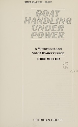 Boat handling under power