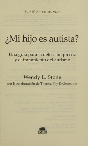 Mi hijo es autista?/ The Son is Autistic