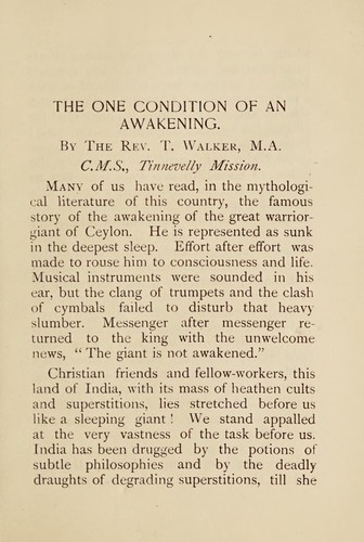 The awakening of India