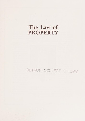 The law of property