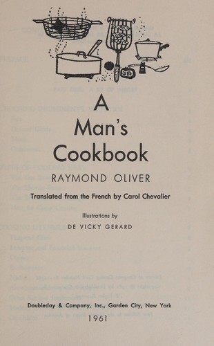 A man's cookbook.