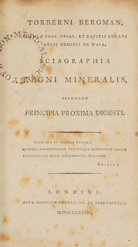 Sciagraphia regni mineralis secundum principia proxima digesti