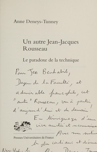 Un autre Jean-Jacques Rousseau