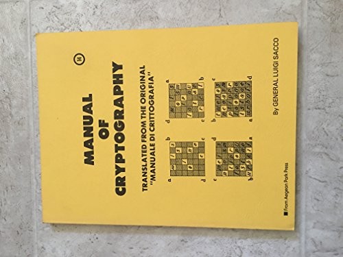 Manual of cryptography