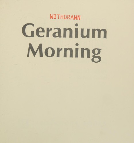 Geranium morning