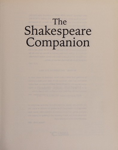 The Shakespeare companion