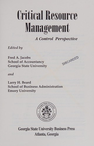 Critical resource management