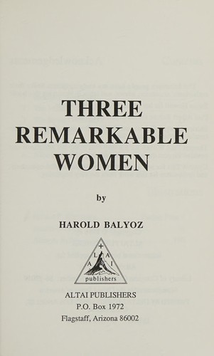 Three remarkable women